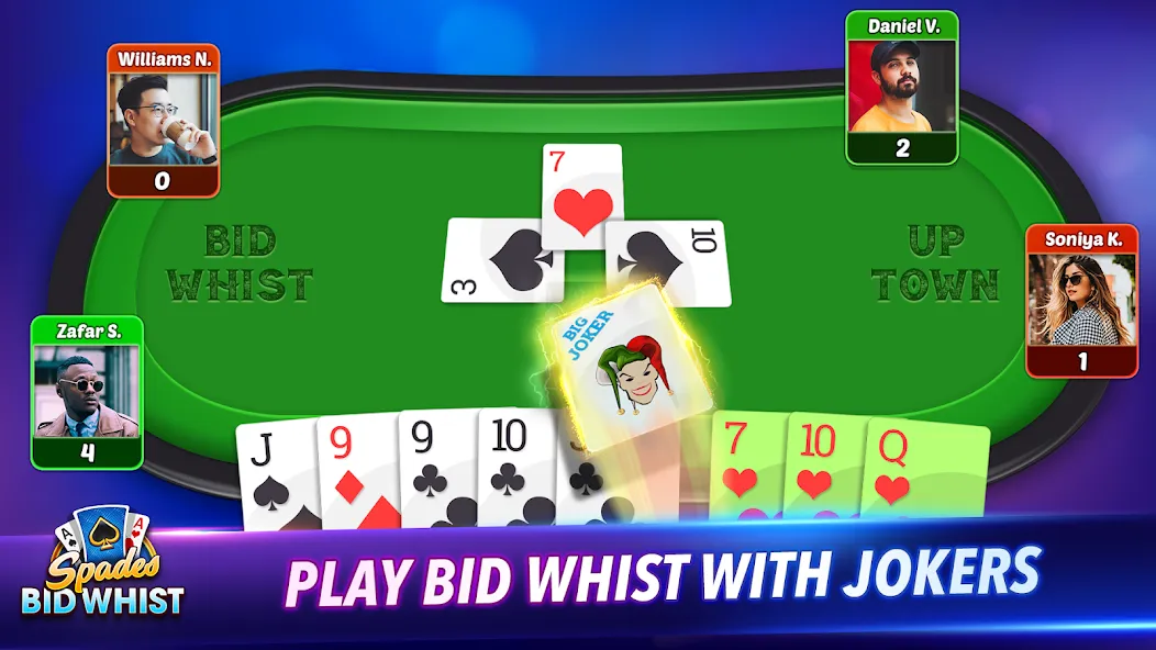 Spades: Bid Whist Classic Game (Бид Вист Классик)  [МОД Unlimited Money] Screenshot 4