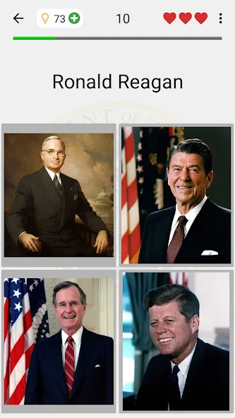 US Presidents and History Quiz  [МОД Бесконечные деньги] Screenshot 2