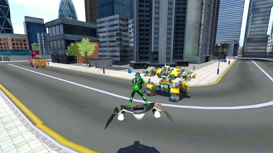 Rope Frog Ninja Hero Car Vegas (Роуп Фрог Ниндзя Герой Кар Вегас)  [МОД Unlocked] Screenshot 2