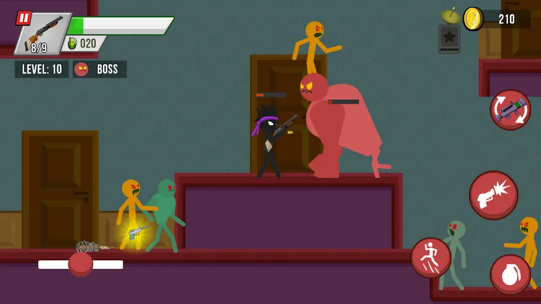 Stick vs Zombies (Стикмен против Зомби)  [МОД Бесконечные деньги] Screenshot 3