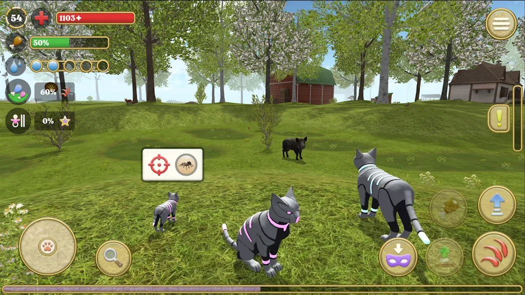 Cat Simulator : Kitties Family  [МОД Бесконечные монеты] Screenshot 5