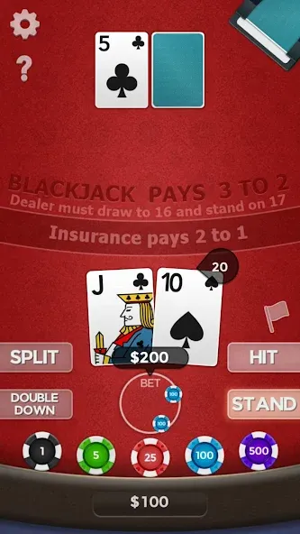 Blackjack 21  [МОД Mega Pack] Screenshot 3