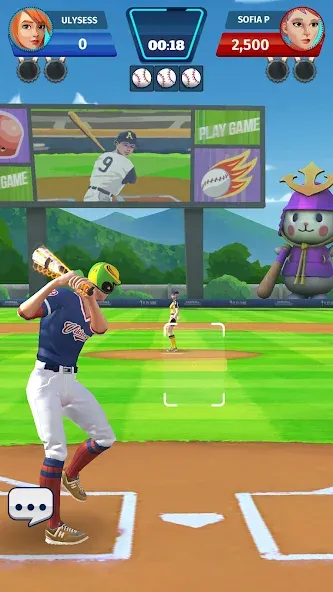 Baseball Club: PvP Multiplayer (Бейсбольный клуб)  [МОД Бесконечные деньги] Screenshot 4