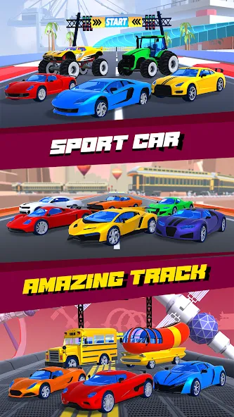 Car Race 3D - Racing Master (С  3D  Гонки на автомобилях 3D)  [МОД Menu] Screenshot 3