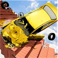 Взлом Beam Drive Crash Death Stair C (Бим Драйв Краш Дэт Стэр С)  [МОД Много денег] - полная версия apk на Андроид