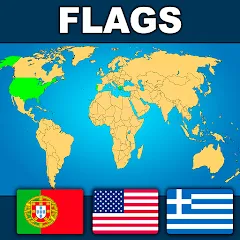 Взломанная Geography: Flags Quiz Game  [МОД Все открыто] - полная версия apk на Андроид