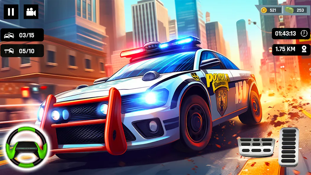 Police Car Kids Driving Game (Кидс Полис Геймс)  [МОД Бесконечные деньги] Screenshot 5