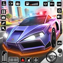 Взломанная Police Car Kids Driving Game (Кидс Полис Геймс)  [МОД Бесконечные деньги] - последняя версия apk на Андроид