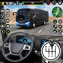 Взломанная Bus Driving School : Bus Games  [МОД Menu] - полная версия apk на Андроид