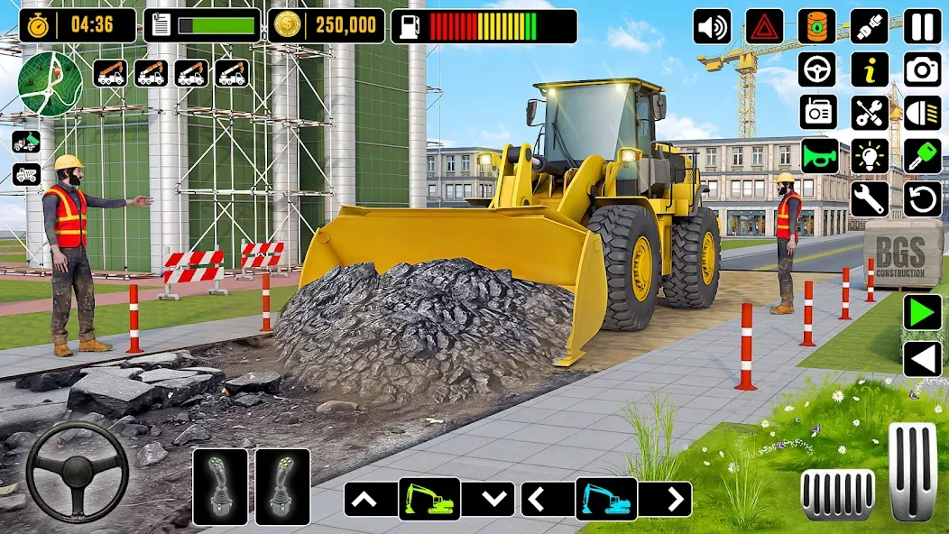 City Road Construction Games (Сити Роад Конструкшн Геймс)  [МОД Бесконечные монеты] Screenshot 2