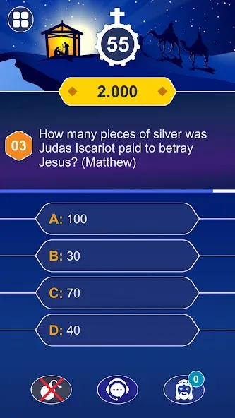 Daily Bible Trivia: Quiz Games  [МОД Много денег] Screenshot 4