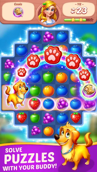 Fruit Diary - Match 3 Games  [МОД Меню] Screenshot 4