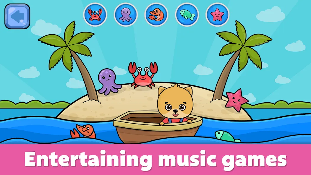 Baby Piano: Kids Music Games  [МОД Unlimited Money] Screenshot 4