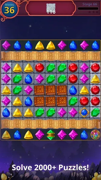 Jewels Magic: Mystery Match3 (Джуэлс Мэджик)  [МОД Меню] Screenshot 4