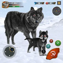 Скачать взломанную Wild Wolf Simulator Wolf Games  [МОД Меню] - последняя версия apk на Андроид