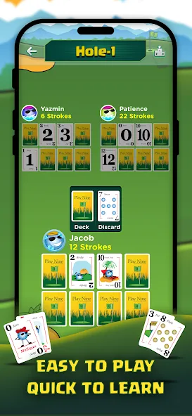 Play Nine: Golf Card Game (Плей Найн)  [МОД Menu] Screenshot 2