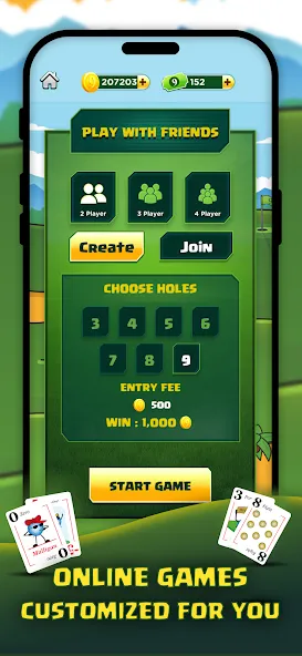 Play Nine: Golf Card Game (Плей Найн)  [МОД Menu] Screenshot 5