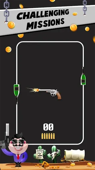 Bottle Shooting VS Gun  [МОД Меню] Screenshot 1