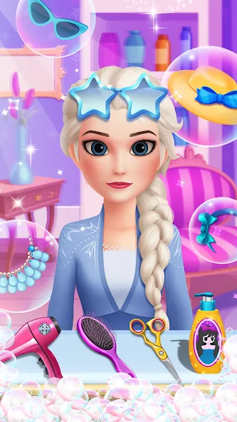 Hair Salon: Beauty Salon Game (Хэр Салон)  [МОД Mega Pack] Screenshot 1