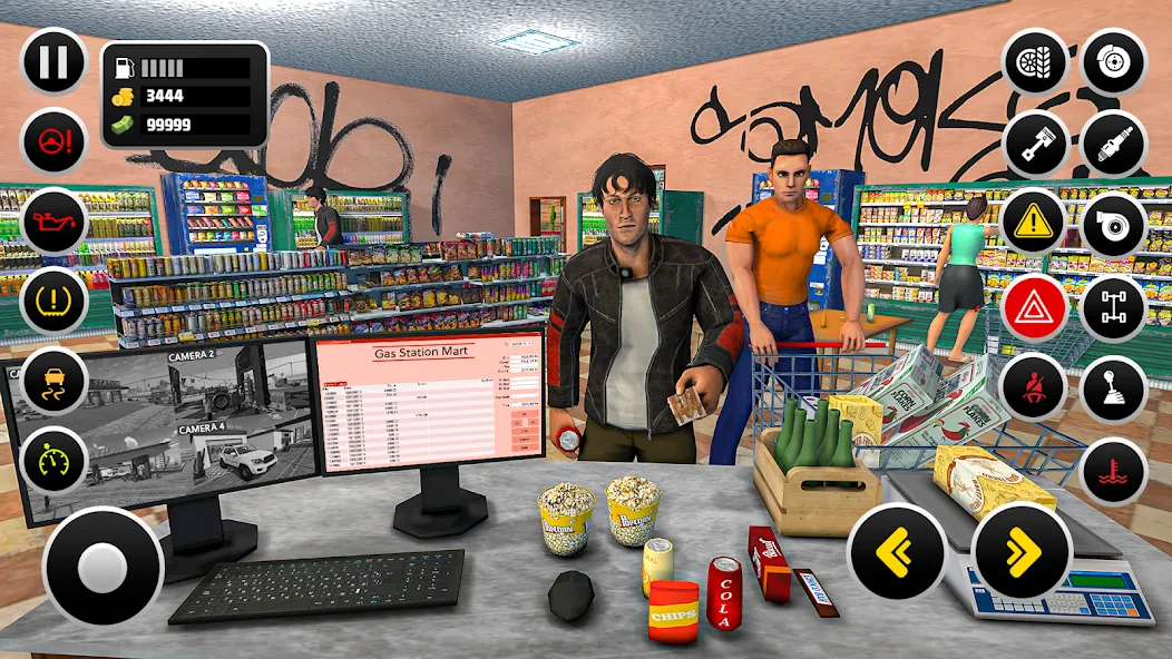 Gas Station Simulator Games  [МОД Menu] Screenshot 5