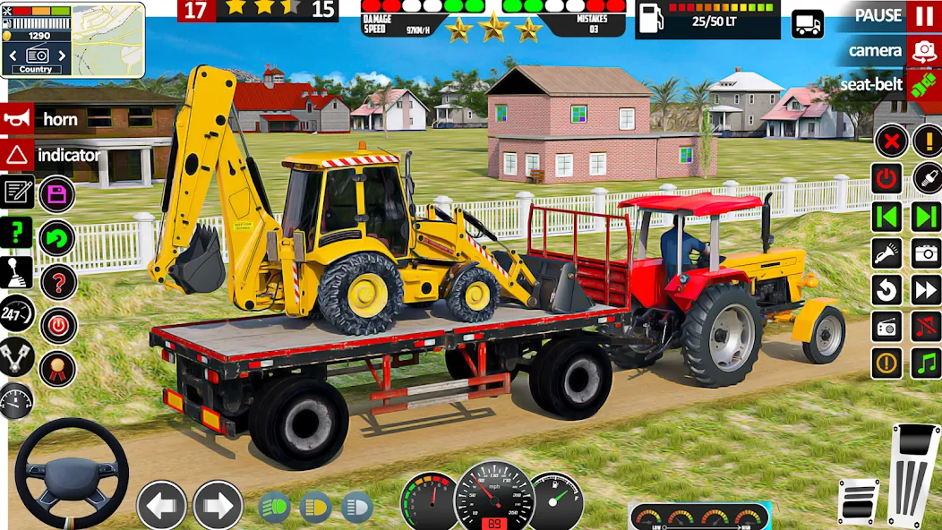 Indian Tractor Game Farming 3D  [МОД Unlimited Money] Screenshot 1