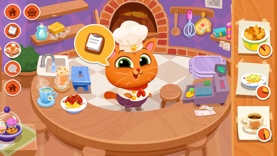 Bubbu Restaurant - My Cat Game (Буббу Ресторан)  [МОД Много денег] Screenshot 1