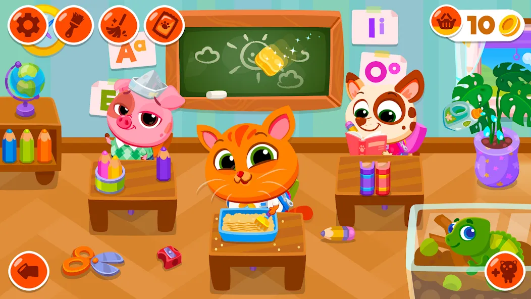 Bubbu School - My Virtual Pets (Буббу Скул)  [МОД Бесконечные деньги] Screenshot 1