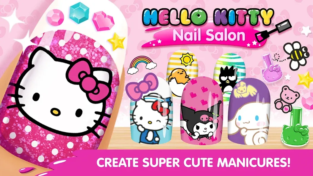 Hello Kitty Nail Salon  [МОД Mega Pack] Screenshot 1