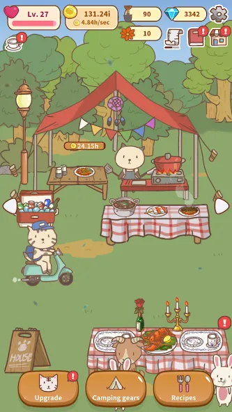 Animal Camping: Idle Camp (Анимал Кемпинг)  [МОД Бесконечные монеты] Screenshot 5