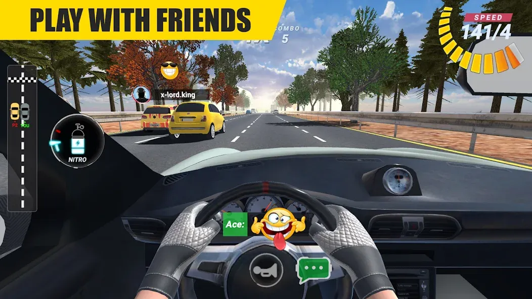 Racing Online:Car Driving Game  [МОД Mega Pack] Screenshot 2