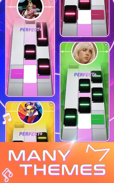 Beat Tiles: Music Game (Бит Тайлс)  [МОД Mega Pack] Screenshot 1