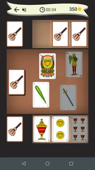 Broom: card game (Эскоба дель 15)  [МОД Бесконечные монеты] Screenshot 3