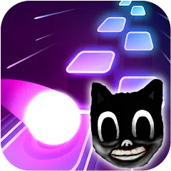 Скачать взломанную Cartoon cat - Hop tiles rush (Картун кэт)  [МОД Unlimited Money] - последняя версия apk на Андроид