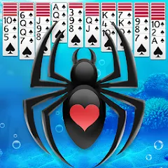 Взломанная Spider Solitaire  [МОД Бесконечные монеты] - последняя версия apk на Андроид