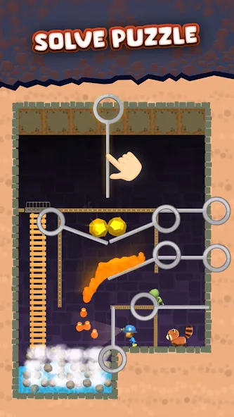 Mine Rescue: Gold Mining Games (Майн Рескью)  [МОД Бесконечные деньги] Screenshot 4