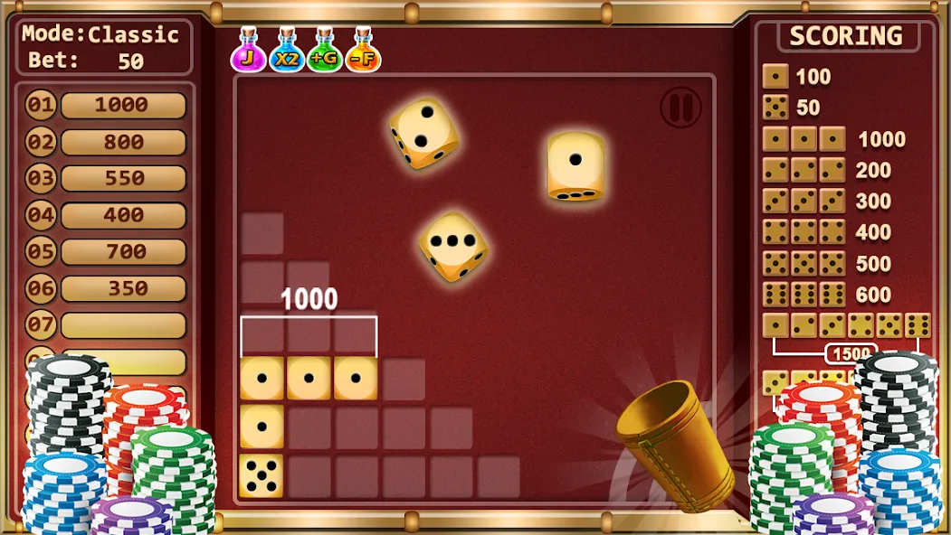 Farkle - Dice Game (Фаркл)  [МОД Menu] Screenshot 1