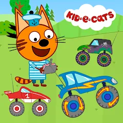 Взломанная Kid-E-Cats: Kids Monster Truck  [МОД Mega Pack] - последняя версия apk на Андроид