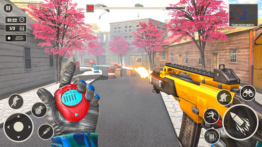 Offline War Shooting Games 3D  [МОД Много монет] Screenshot 2