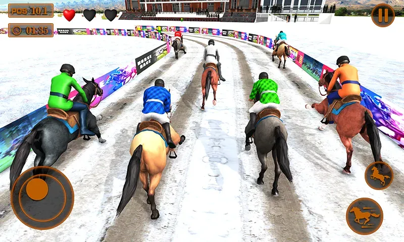 Mounted Horse Racing Games  [МОД Menu] Screenshot 3