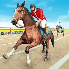 Скачать взлом Mounted Horse Racing Games  [МОД Menu] - стабильная версия apk на Андроид