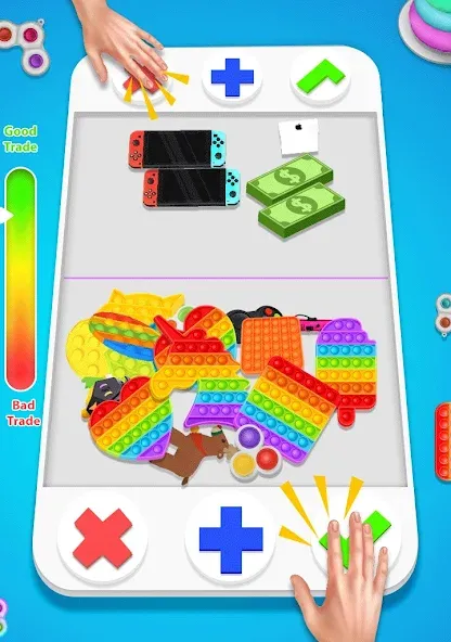 fidget trading: trade toys 3D (фиджет трейдинг)  [МОД Menu] Screenshot 1