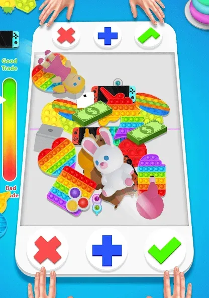 fidget trading: trade toys 3D (фиджет трейдинг)  [МОД Menu] Screenshot 2