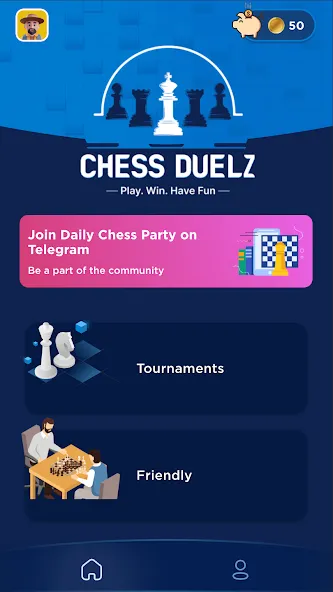 Chess Duelz - An esports app (Шахматный Дуэльз)  [МОД Unlimited Money] Screenshot 1