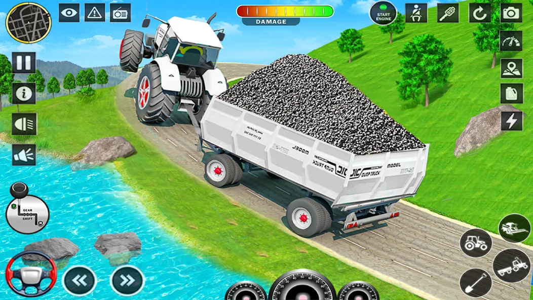 Big Tractor Farming Simulator (Биг Трактор Фарминг Симулятор)  [МОД Много денег] Screenshot 1