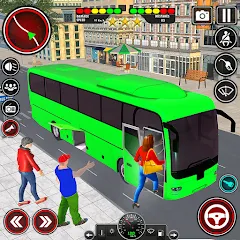 Взломанная City Bus Simulator 3D Bus Game (Симулятор городского автобуса 3D  игра   )  [МОД Много монет] - последняя версия apk на Андроид