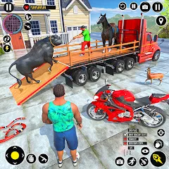 Взломанная Animal Transport Truck Game 3D (Игра Грузовик для перевозки животных)  [МОД Бесконечные монеты] - стабильная версия apk на Андроид