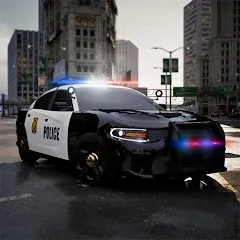 Скачать взломанную Police Car Simulator 2023 (Полицейский симулятор автомобиля 2023)  [МОД Меню] - стабильная версия apk на Андроид