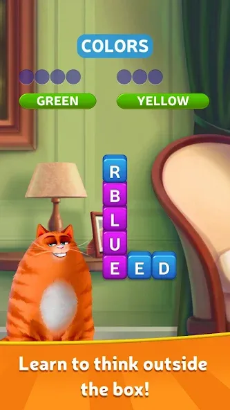 Kitty Scramble: Word Game  [МОД Unlimited Money] Screenshot 1