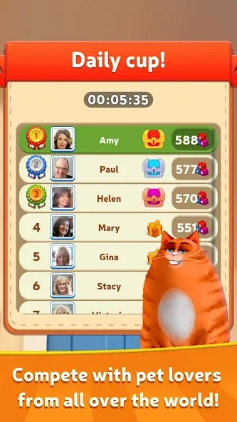 Kitty Scramble: Word Game  [МОД Unlimited Money] Screenshot 4