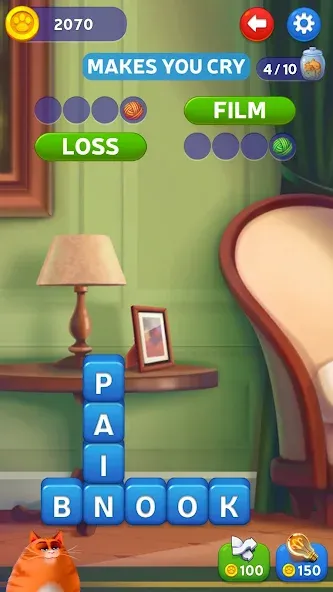 Kitty Scramble: Word Game  [МОД Unlimited Money] Screenshot 5